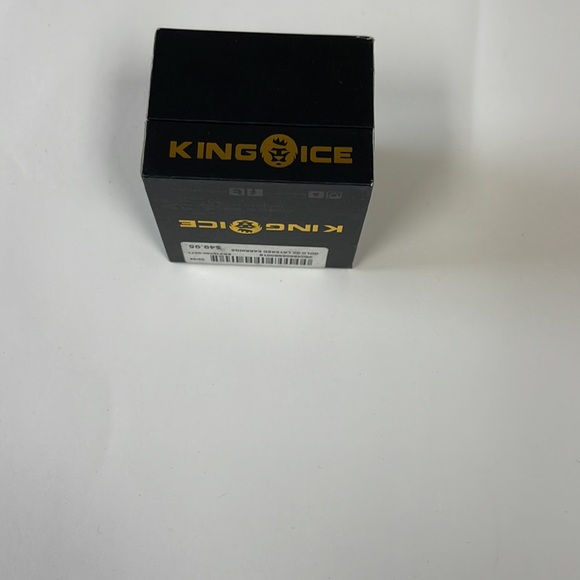 NWT King Ice .925 Sterling silver/gold Button Earrings - Picture 5 of 5